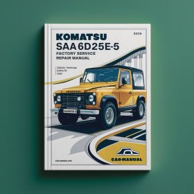 Komatsu SAA6D125E-5 Factory Manual de servicio y reparación