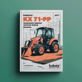 Kubota Excavator KX 71-3PP Workshop Manual de servicio y reparación