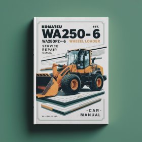 Komatsu Wa250-6 Wa250pz-6 Wheel Loader All Manual de servicio y reparación