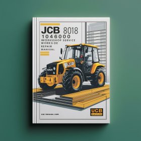 JCB 8018 1046000 Onwards Workshop Manual de servicio y reparación