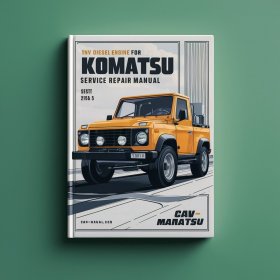 TNV Diesel Engine For Komatsu SK815-5 Turbo Manual de servicio y reparación