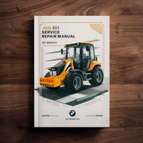 JCB 803 Mini Excavator SN M665001 ON Manual de servicio y reparación