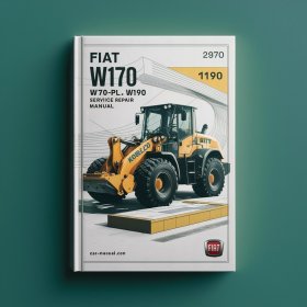 Fiat Kobelco W170 W170PL W190 Wheel Loader Manual de servicio y reparación