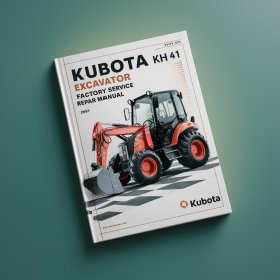 Kubota Excavator KH 41 Factory Manual de servicio y reparación