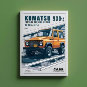Manual de Servicio y Reparación de Fábrica Komatsu 930E-2 A30181-A30223