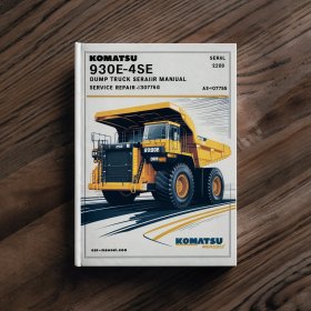 Komatsu 930E-4SE Dump Truck Manual de servicio y reparación (Serial Number: A30727-A30756)