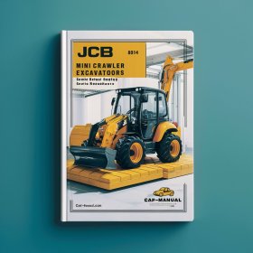 JCB 8014 Mini Crawler ExcavatorS SN 1282000-1283999 Manual de servicio y reparación