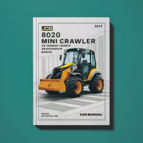 JCB 8020 Mini Crawler ExcavatorS SN 1284000-1284999 Manual de servicio y reparación