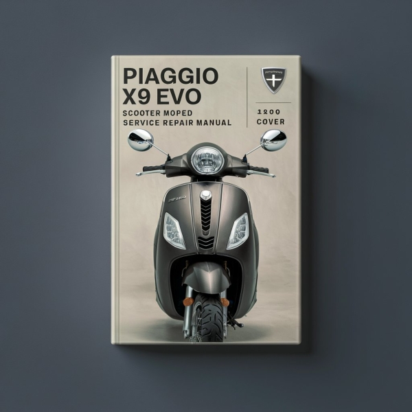 Piaggio X9 Evo 500 Scooter Moped Manual de servicio y reparación