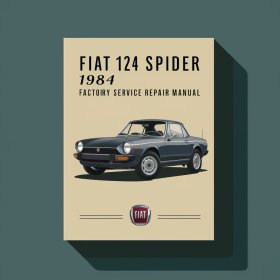 Fiat 124 Spider 1984 Factory Manual de servicio y reparación