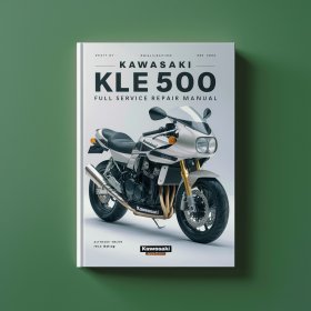 Kawasaki KLE500 KLE 500 2003 Full Manual de servicio y reparación