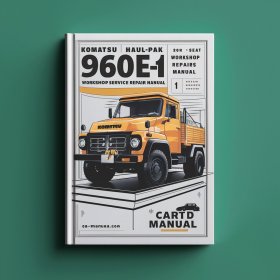 Komatsu 960E-1 HaulPak Truck Workshop Manual de servicio y reparación