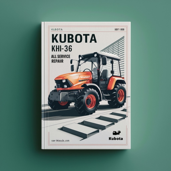 Kubota KH36 KH-36 All Manual de servicio y reparación