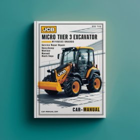 JCB Micro Tier 3 Excavator M1149553 Onwards Service Repair Workshop Manual Pdf