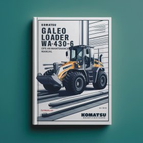 Komatsu GALEO Loader WA430-6 ops and maintenance Manual