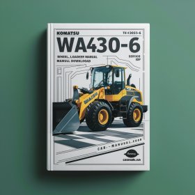 Komatsu WA430-6 Wheel Loader Manual de servicio y reparación -H50051 and up