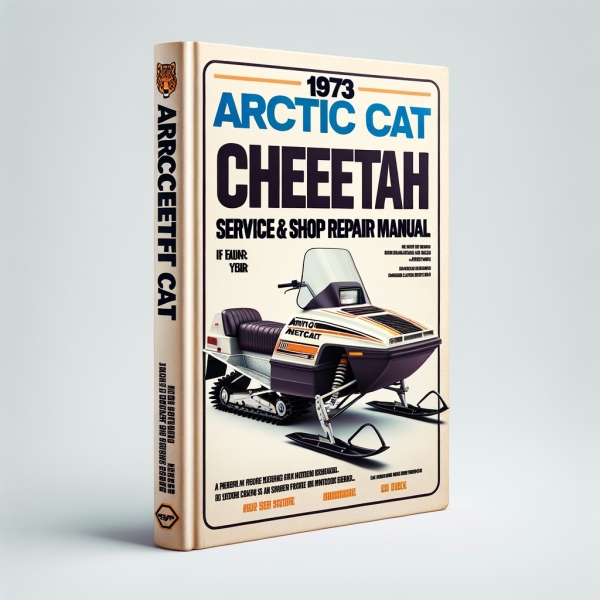 1973 Arctic CAT CHEETAH  Snowmobile Manual de servicio y reparación