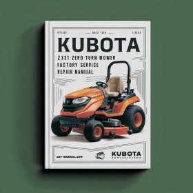 Manual de Servicio y Reparación Kubota Zd331 Zero Turn