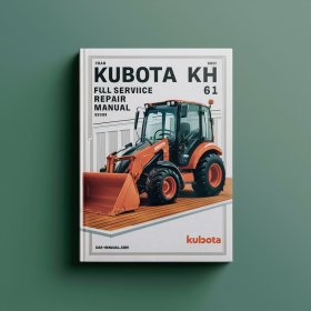 Kubota KH 61 Excavator Full Manual de servicio y reparación PDF Download