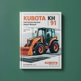 Kubota KH 91 Excavator Full Manual de servicio y reparación PDF Download