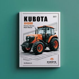 Kubota B4200 Tractor Factory Manual de servicio y reparación PDF Download