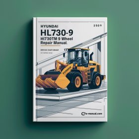 Hyundai HL730-9 HL730TM-9 Wheel Loader Manual de servicio y reparación Instant Download PDF