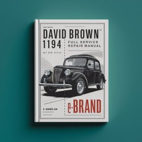 Manual de Reparación Completo David Brown 1194