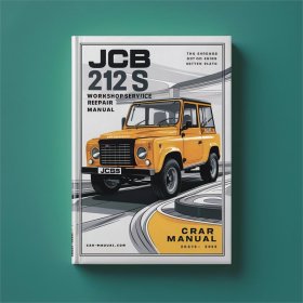 JCB 212 S 481196 Onwards Workshop Manual de servicio y reparación