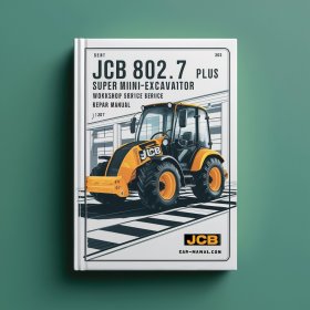 Jcb 802 802.7 Plus Super Miniexcavator Workshop Manual de servicio y reparación