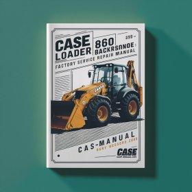 Case 860 Loader Backhoe Factory Manual de servicio y reparación