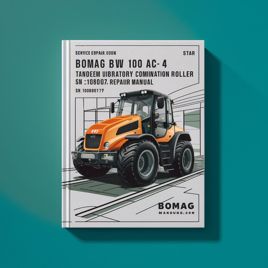 BOMAG BW 100 AD-4 BW 100 AC-4 TAndEM VIBRATORY Roller And COMBINATION Roller SN 10188017 & UP Service Repair Manual