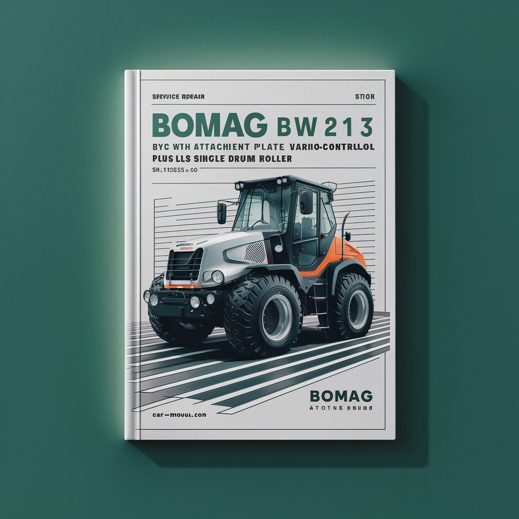 BOMAG BW 213 DH-4 BVC WITH ATTACHMENT PLATE VARIOCONTROL PLUS Single DRUM Roller SN 10158306 & UP Service Repair Manual