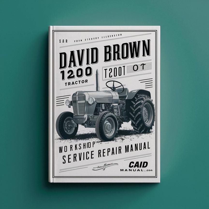 Manual de reparación del servicio del taller del tractor David Brown 1200 pdf.