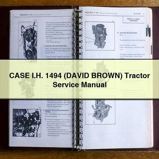 Case I.h. 1494 (david Brown) Tractor Service Repair Workshop Manual