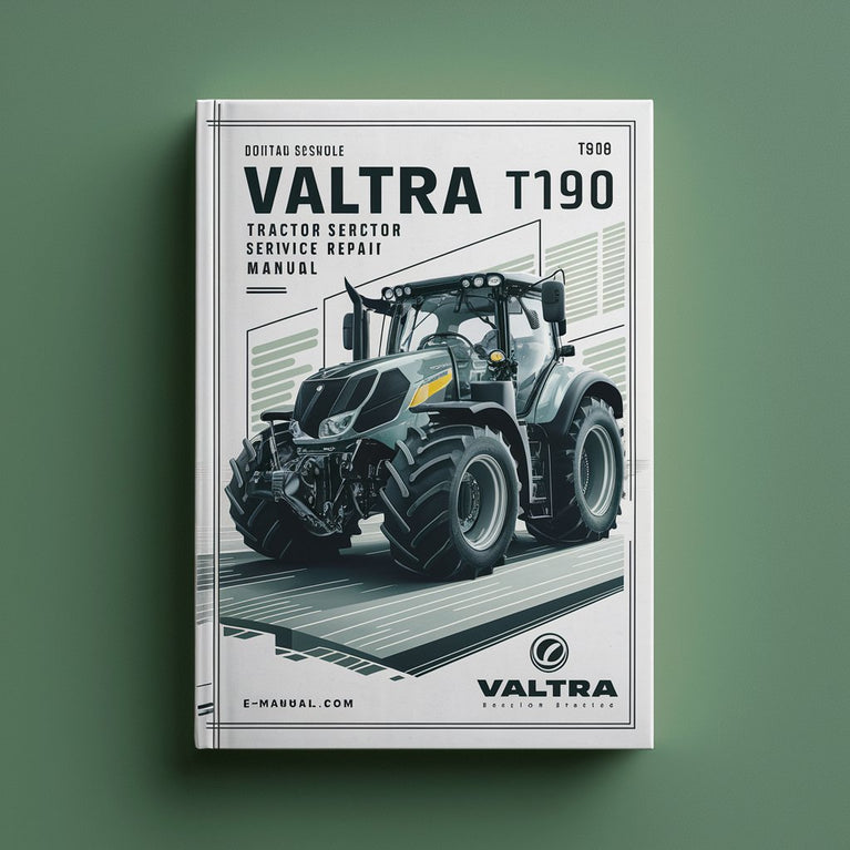 Manual de reparación del servicio del tractor VALTRA T180 T190 Descargar PDF