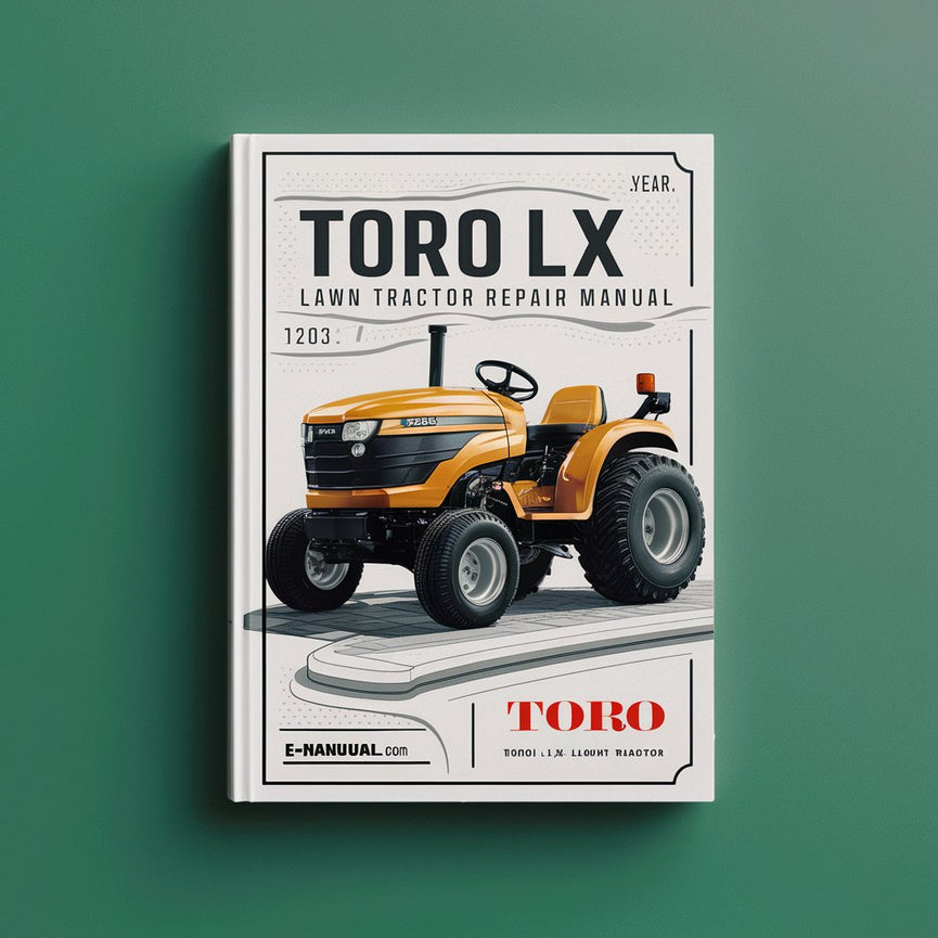 Manual de reparación del servicio del tractor cortacésped Toro LX Descargar PDF