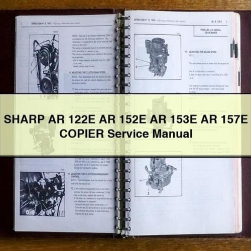 SHARP AR 122E AR 152E AR 153E AR 157E COPIER Service Repair Manual