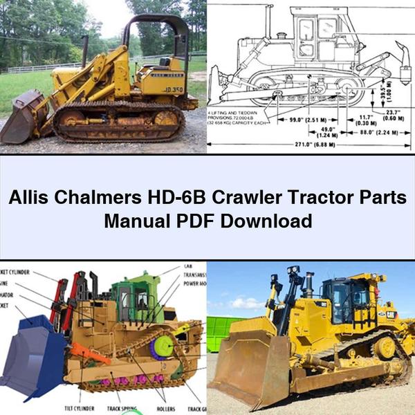 Manuel des pièces du tracteur sur chenilles Allis Chalmers HD-6B Télécharger le PDF