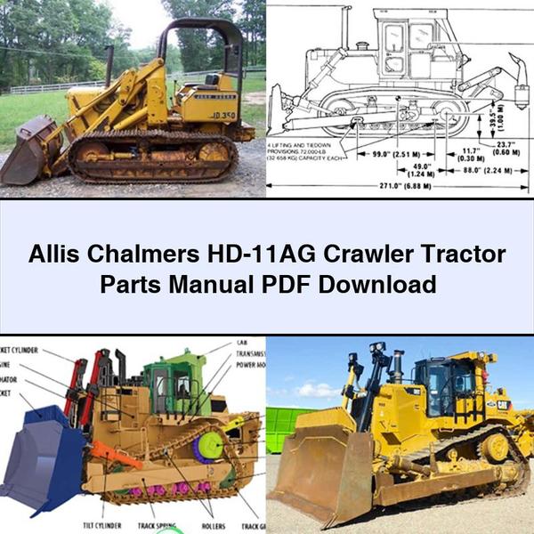 Allis Chalmers HD-11AG Crawler Tractor Parts Manual