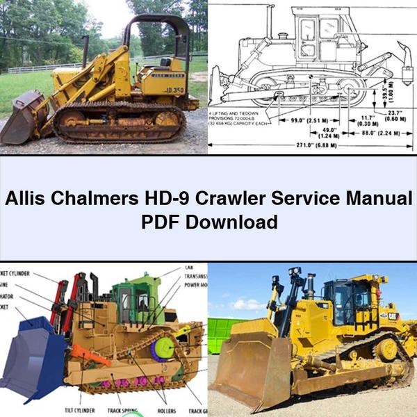 Allis Chalmers HD-9 Crawler Service Repair Manual