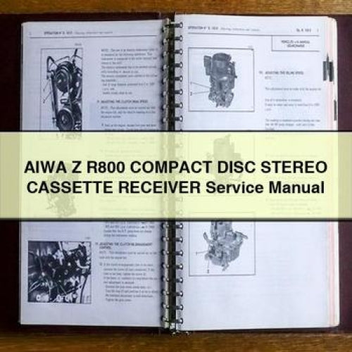 AIWA Z R800 Compact Disc Stereo Cassette Receiver Service Manual