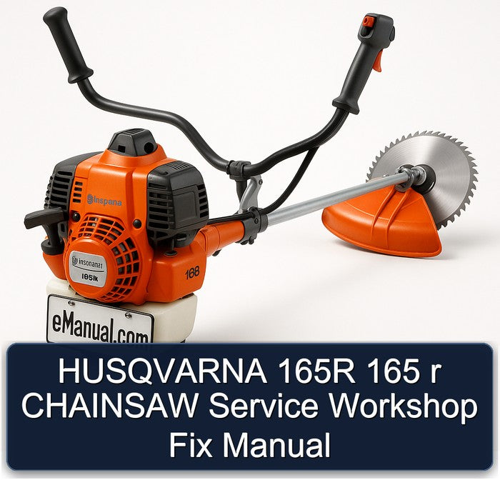 Husqvarna 165R 165 R Chainsaw Fix Service Repair Workshop Manual
