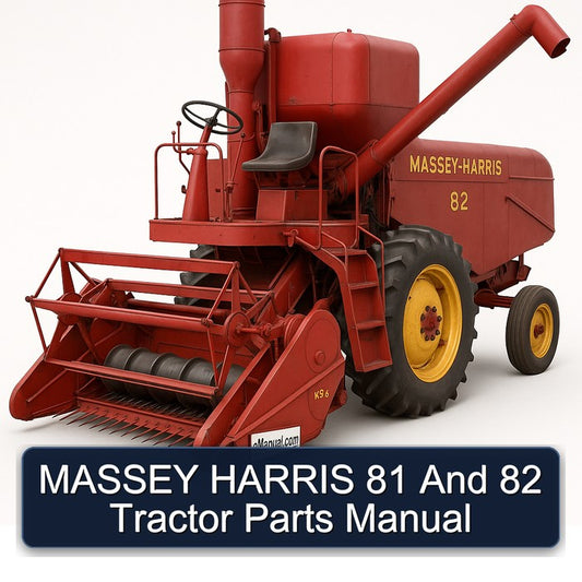 Massey Harris 81 82 Tractor Parts Catalog