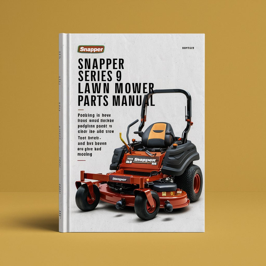 Snapper Series 9 Lawn Mower Parts Manual