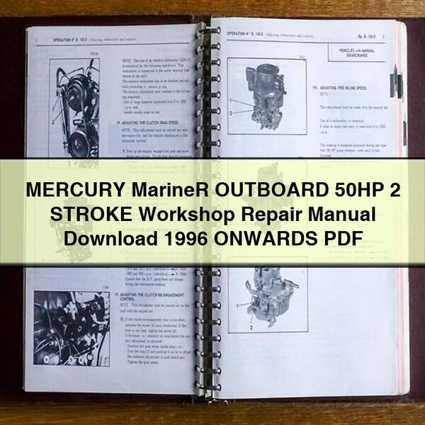 MERCURY Mariner OUTBOARD 50HP 2 STROKE Workshop Repair Manual  1996 ONWARDS
