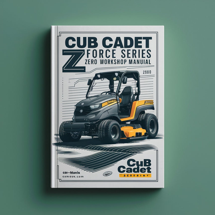 Manual de taller CUB CADET Z FORCE Serie ZERO TURN Descargar PDF