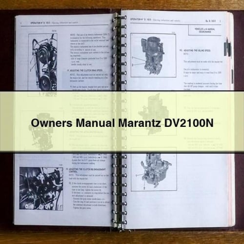 Owners Manual Marantz DV2100N PDF Download