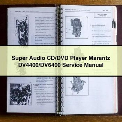 Marantz DV4400/DV6400 Super Audio CD/DVD Player Service Manual