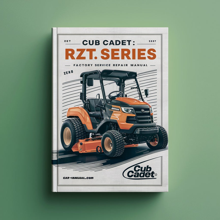 Manual de reparación del servicio de fábrica de giro cero de la serie Cub Cadet RZT Descargar PDF