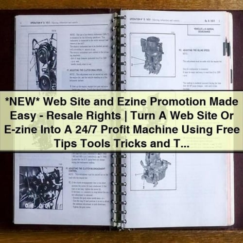 *NEW* Web Site and Ezine Promotion Made Easy - Resale Rights | Turn A Web Site Or E-zine Into A 24/7 Profit Machine Using Free Tips Tools Tricks and Techniques